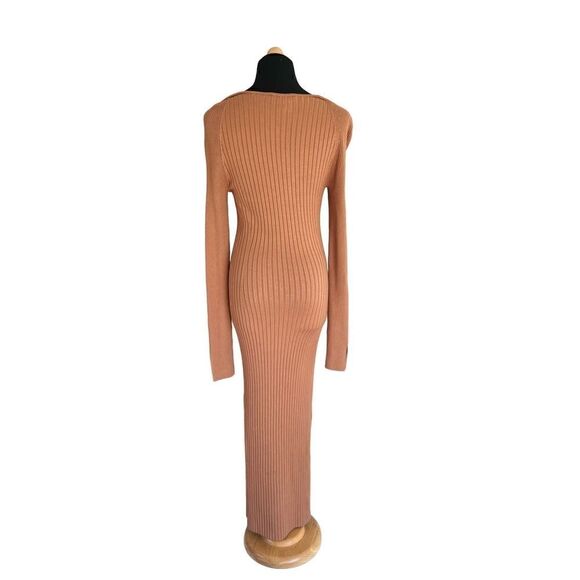 HOUSE OF HARLOW 1960 New without tags Copper ribbed dress size S - Picture 5 of 9